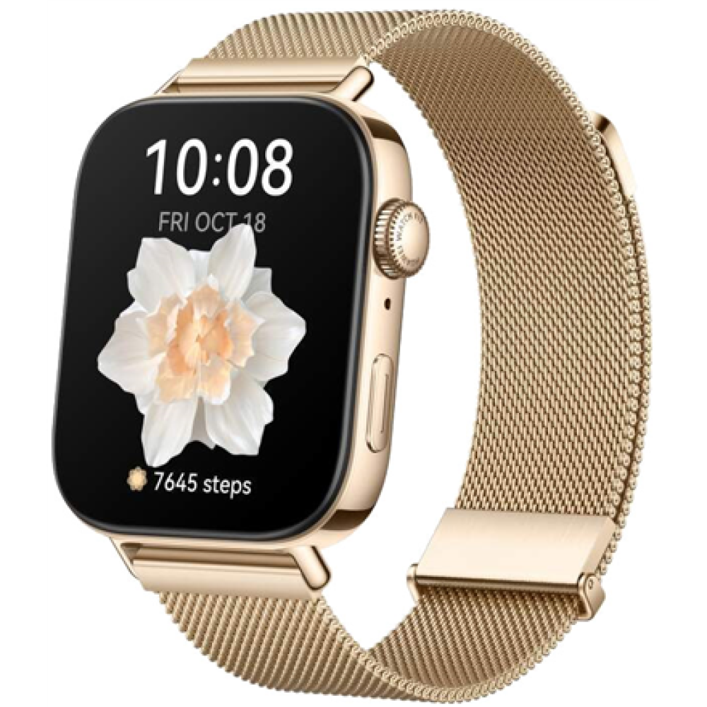 Huawei WATCH FIT 3 , Smart watch , GPS (satellite) , AMOLED , Waterproof , Gold