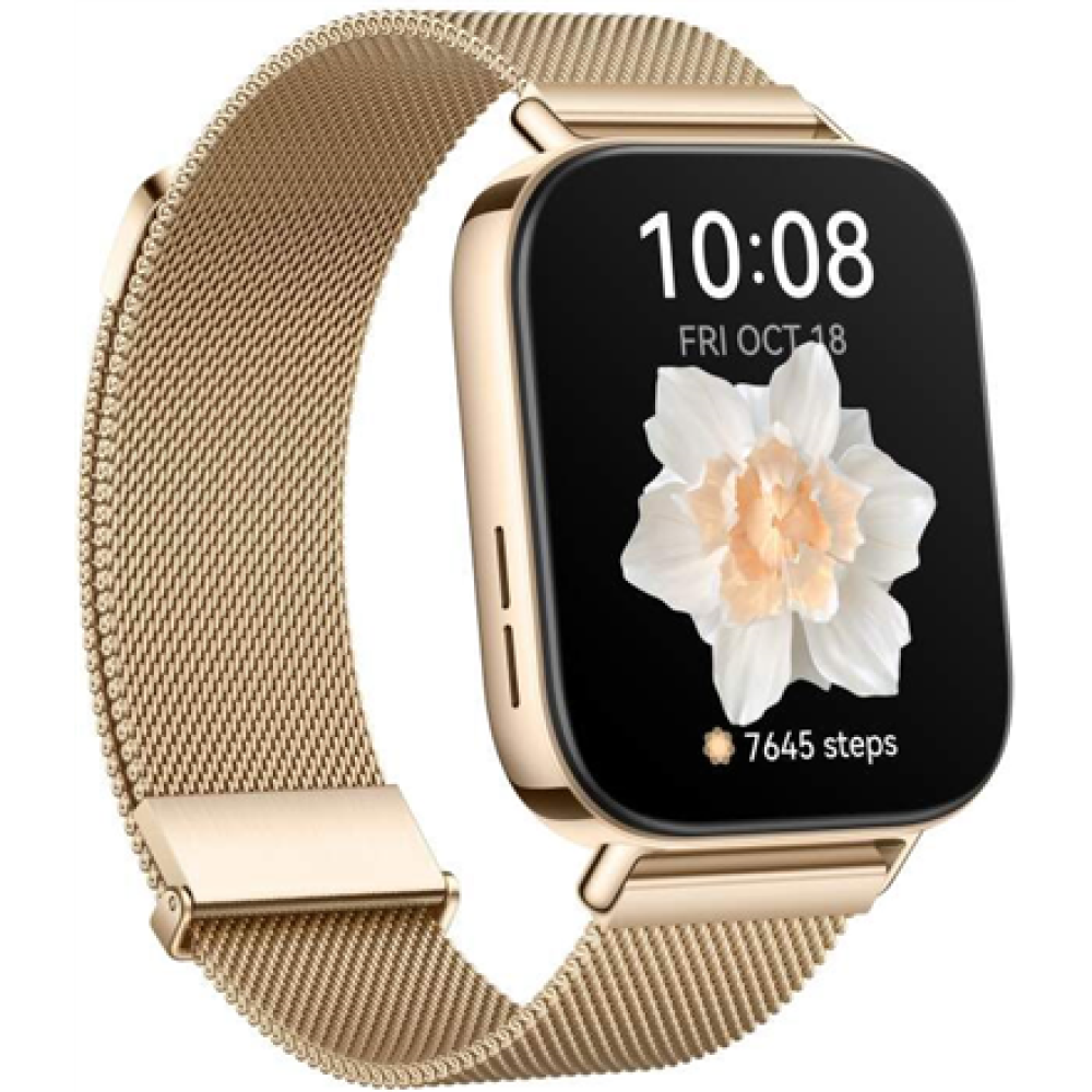 Huawei WATCH FIT 3 , Smart watch , GPS (satellite) , AMOLED , Waterproof , Gold