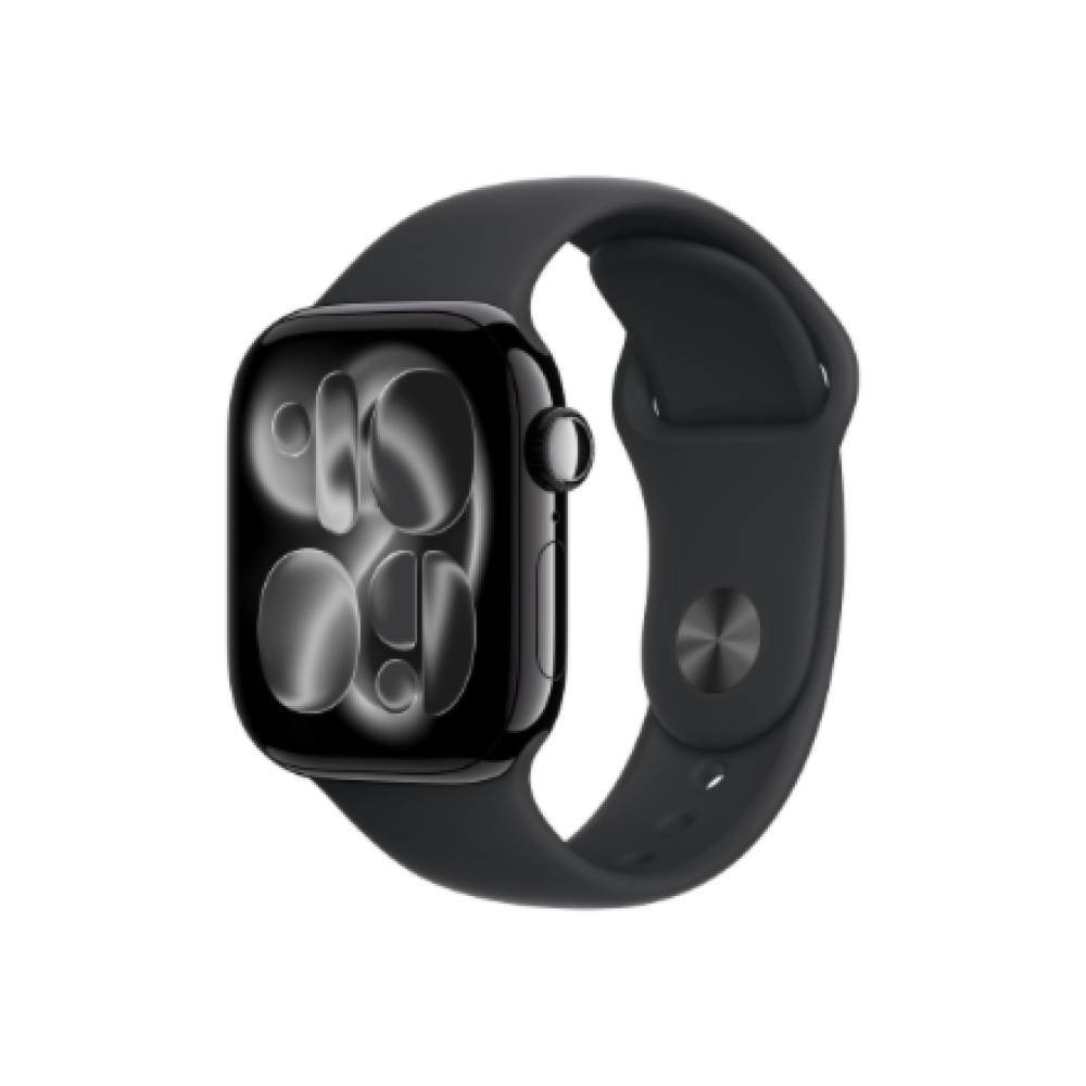 Apple Watch Series 11 GPS 42mm Jet Black Aluminium Case with Black Sport Band - M/L , Apple