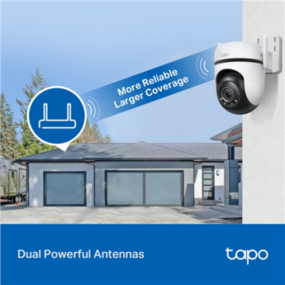 TP-LINK , Pan/Tilt Security Wi-Fi Camera , Tapo C520WS , Dome , 4 MP , 3.18 mm/F1.6 , IP66 , H.264 , MicroSD, up to 512 GB