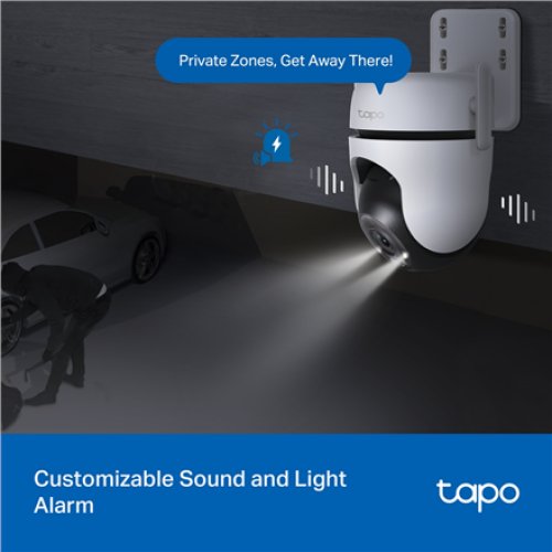 TP-LINK , Pan/Tilt Security Wi-Fi Camera , Tapo C520WS , Dome , 4 MP , 3.18 mm/F1.6 , IP66 , H.264 , MicroSD, up to 512 GB