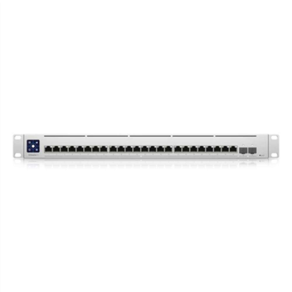 Ubiquiti , Unifi Switch , USW-EnterpriseXG-24 , Managed L3 , Rackmountable , Gigabit Ethernet (copper) ports quantity 24 , SFP+ ports quantity 2x 25G SFP , Power supply type Internal