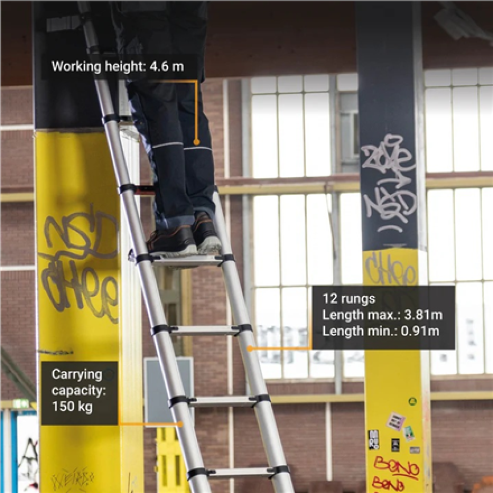 Batavia B.V. Giraffe PRO Telescopic Ladder 3.81 m