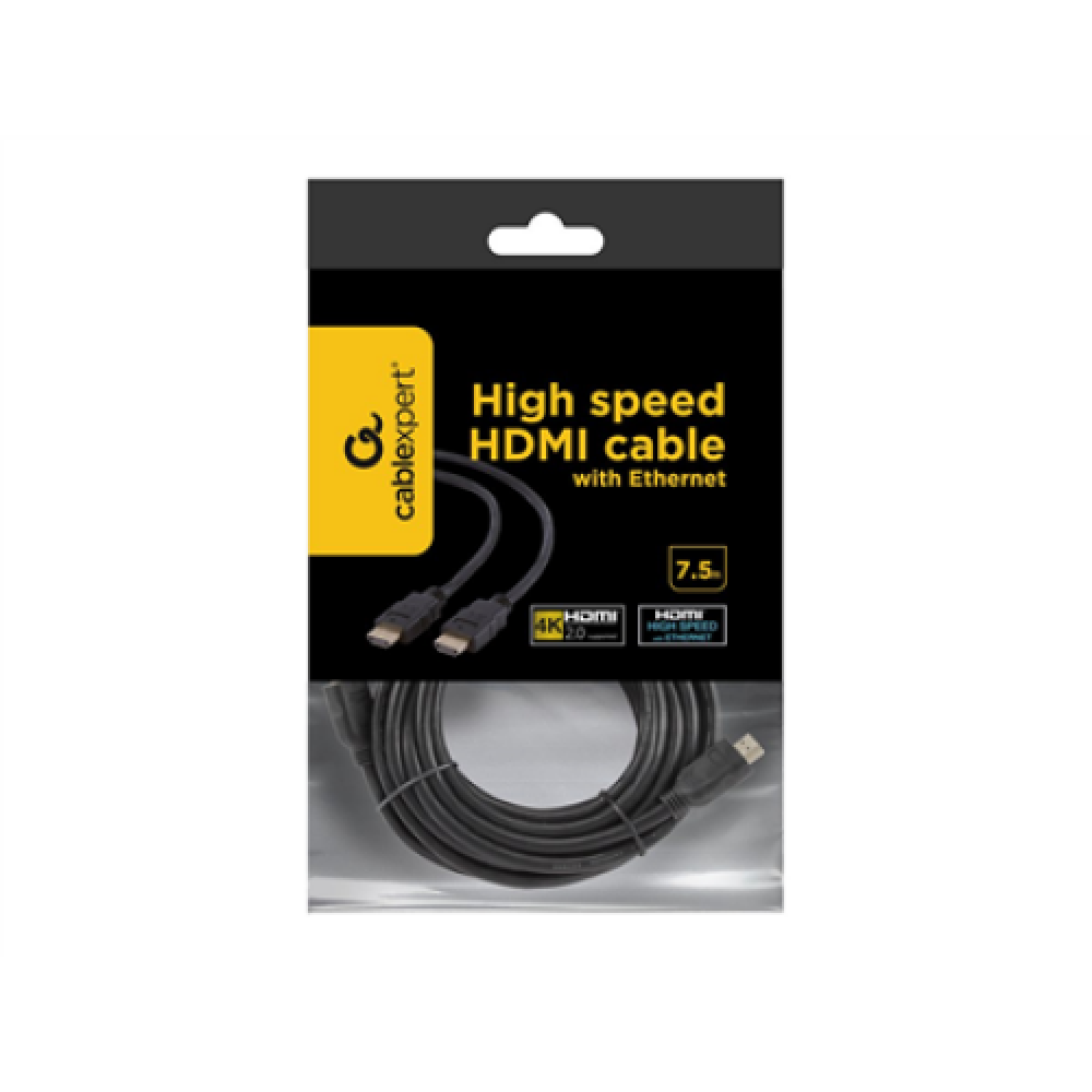 Cablexpert , Black , HDMI to HDMI , 7.5 m