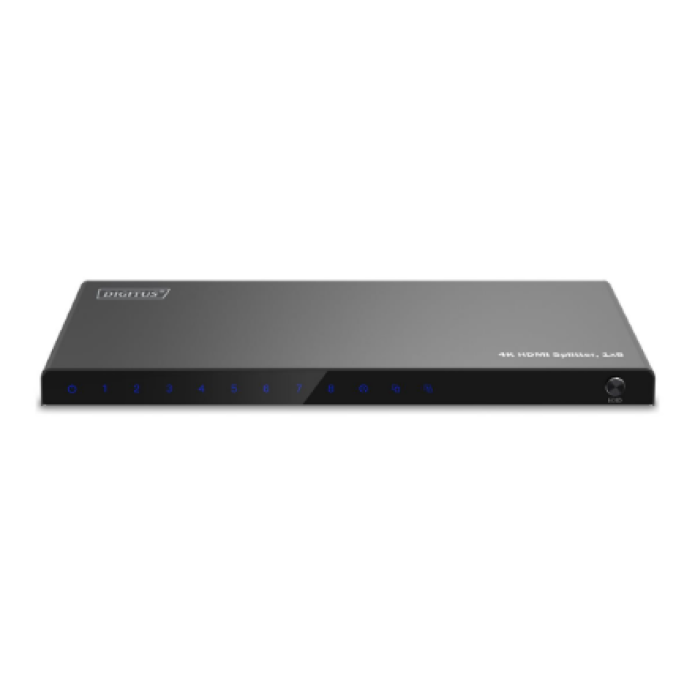 Digitus 4K HDMI Splitter, 1x8 , DS-55338 , Black