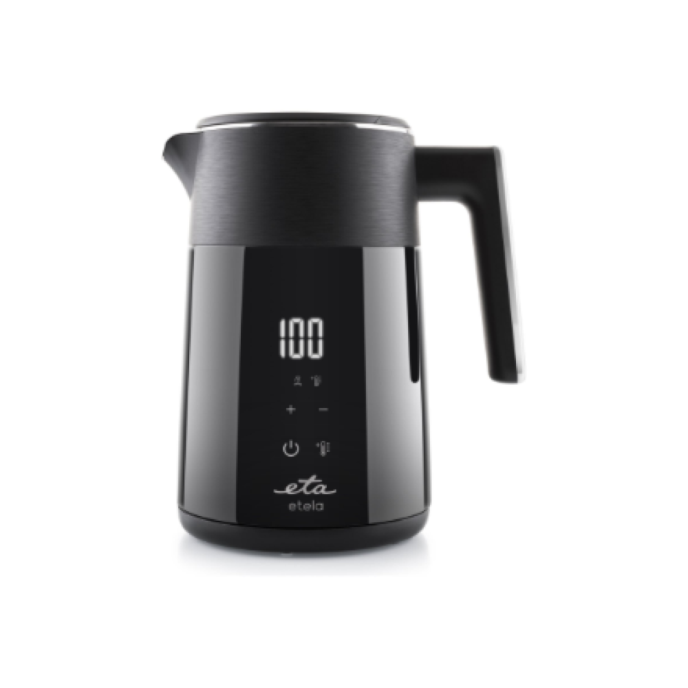 Kettle , ETA Etela 9596 90000 , ETA 2200 W , Electric , 1.5 L , Stainless steel , 360° rotational base , Black