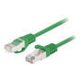 Lanberg Patchcord CAT.6 FTP 1M fluke passed 10-pack, Green , PCF6-20CC-0100-G