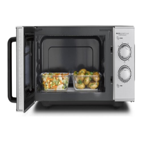 Caso , Ceramic Microwave Oven with Grill , MG 25 Ecostyle , Free standing , 900 W , 25 L , Grill , Silver