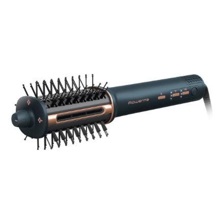 Rowenta Hair straightening brush/hair dryer , UB9720E0 , Ion conditioning , Number of heating levels 3 , 1100 W , Blue/Copper