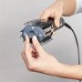 Rowenta Hair straightening brush/hair dryer , UB9720E0 , Ion conditioning , Number of heating levels 3 , 1100 W , Blue/Copper