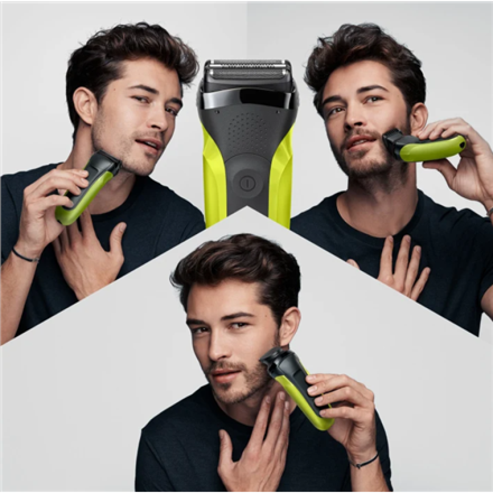 Braun , Shaver , 300BT Shave&Style , Operating time (max) 30 min , Black/Green