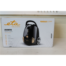 SALE OUT. ETA ETA151990000 Avanto Vacuum cleaner, Bagged, Dust bag 3 L, Working radius 10 m, Power 700 W, Black , ETA , Avanto Vacuum cleaner , ETA151990000 , Bagged , Power 700 W , Dust capacity 3 L , Black , DAMAGED PACKAGING