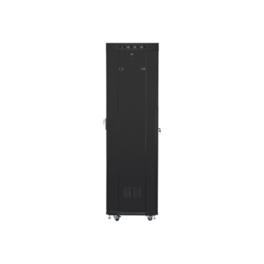Lanberg , Rack cabinet 19 free-standing 42U/600x600 (flat pack) with glass door lCD V2 , FF01-6642-12BL , Black
