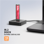 AXAGON , USB-C 10Gbps docking station for M.2 NVMe/SATA SSD , ADSA-M2C11