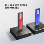 AXAGON , USB-C 10Gbps docking station for M.2 NVMe/SATA SSD , ADSA-M2C11