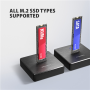 AXAGON , USB-C 10Gbps docking station for M.2 NVMe/SATA SSD , ADSA-M2C11