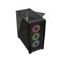 Corsair , Tempered Glass PC Case , iCUE 4000D RGB AIRFLOW , Side window , Black , Mid-Tower , Power supply included No
