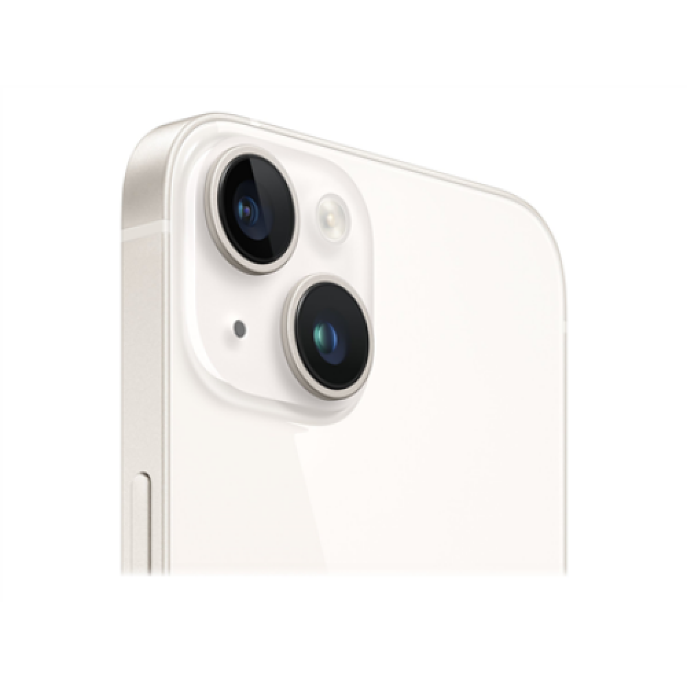 Apple , iPhone 14 , Starlight , 6.1 , Super Retina XDR , 2532 x 1170 pixels , Apple , A15 Bionic , Internal RAM 4 GB , 256 GB , Dual SIM , Nano-SIM , 3G , 4G , 5G , Main camera 12+12 MP , Secondary camera 12 MP , iOS , 16 , 3279 mAh