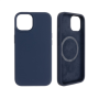 Fixed , MagFlow with MagSafe support , Back cover , Apple , iPhone 14 , Liquid silicon , Blue