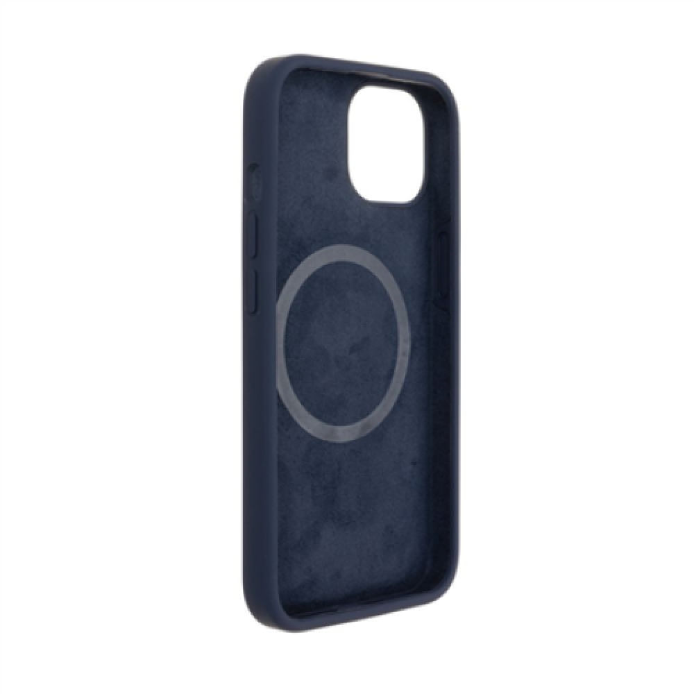Fixed , MagFlow with MagSafe support , Back cover , Apple , iPhone 14 , Liquid silicon , Blue