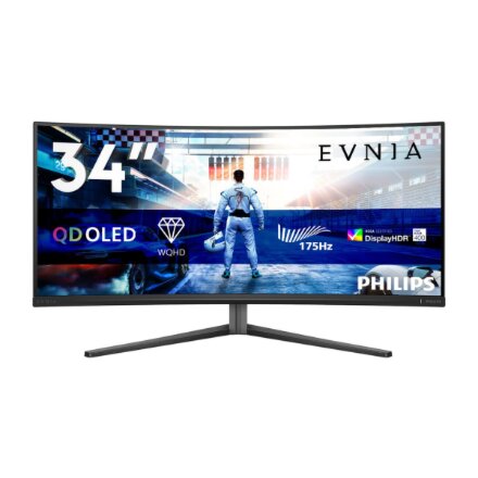 Philips , 34M2C6500/00 Evnia 6000 , 34 , LED , WQHD , 21:9 , 175 Hz , 0.03 ms , 3440 x 1440 pixels , HDMI ports quantity 2