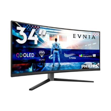 Philips , 34M2C6500/00 Evnia 6000 , 34 , LED , WQHD , 21:9 , 175 Hz , 0.03 ms , 3440 x 1440 pixels , HDMI ports quantity 2