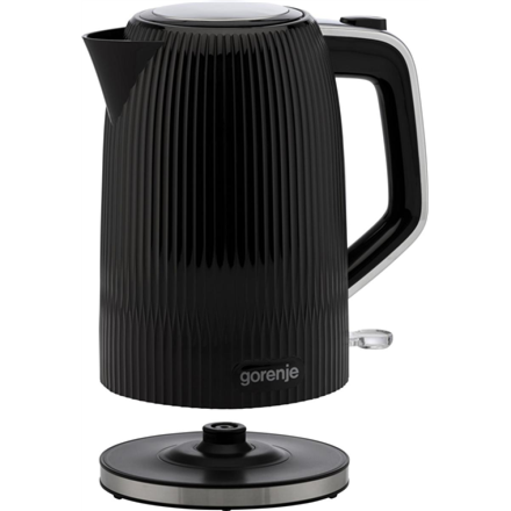 Gorenje K17DPB , Kettle , Electric , 1.7 L , 2200 W , Plastic/Stainless steel , 360° rotational base , Black
