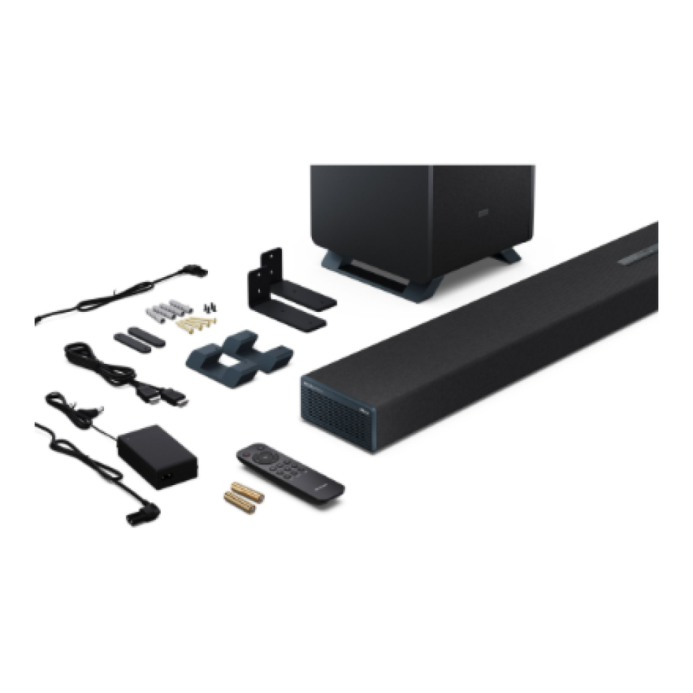 Sharp , 5.1.2 Dolby Atmos/DTS:X Soundbar with Wireless Subwoofer , HT-SBW55121(BK) , Bluetooth