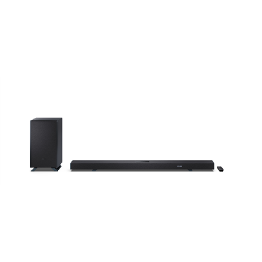 Sharp , 5.1.2 Dolby Atmos/DTS:X Soundbar with Wireless Subwoofer , HT-SBW55121(BK) , 650 W , Bluetooth , Black , Wireless connection