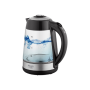 Adler , Kettle , AD 1285 , Electric , 2200 W , 1.7 L , Glass/Stainless steel , 360° rotational base , Grey