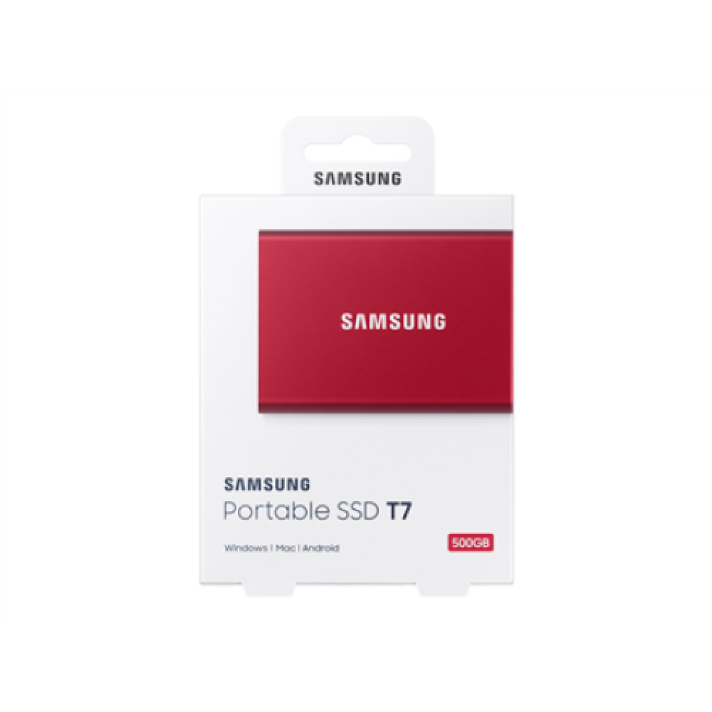 Portable SSD , T7 , 500 GB , N/A , USB 3.2 , Red