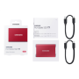 Portable SSD , T7 , 500 GB , N/A , USB 3.2 , Red