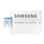 Samsung , microSD Card , EVO PLUS , 512 GB , MicroSDXC , Flash memory class 10 , SD adapter