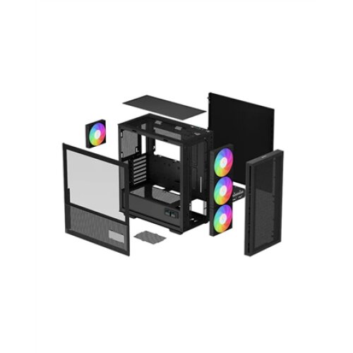 Deepcool , MID TOWER CASE , CH560 Digital , Side window , Mid-Tower , ATX PS2 , Black