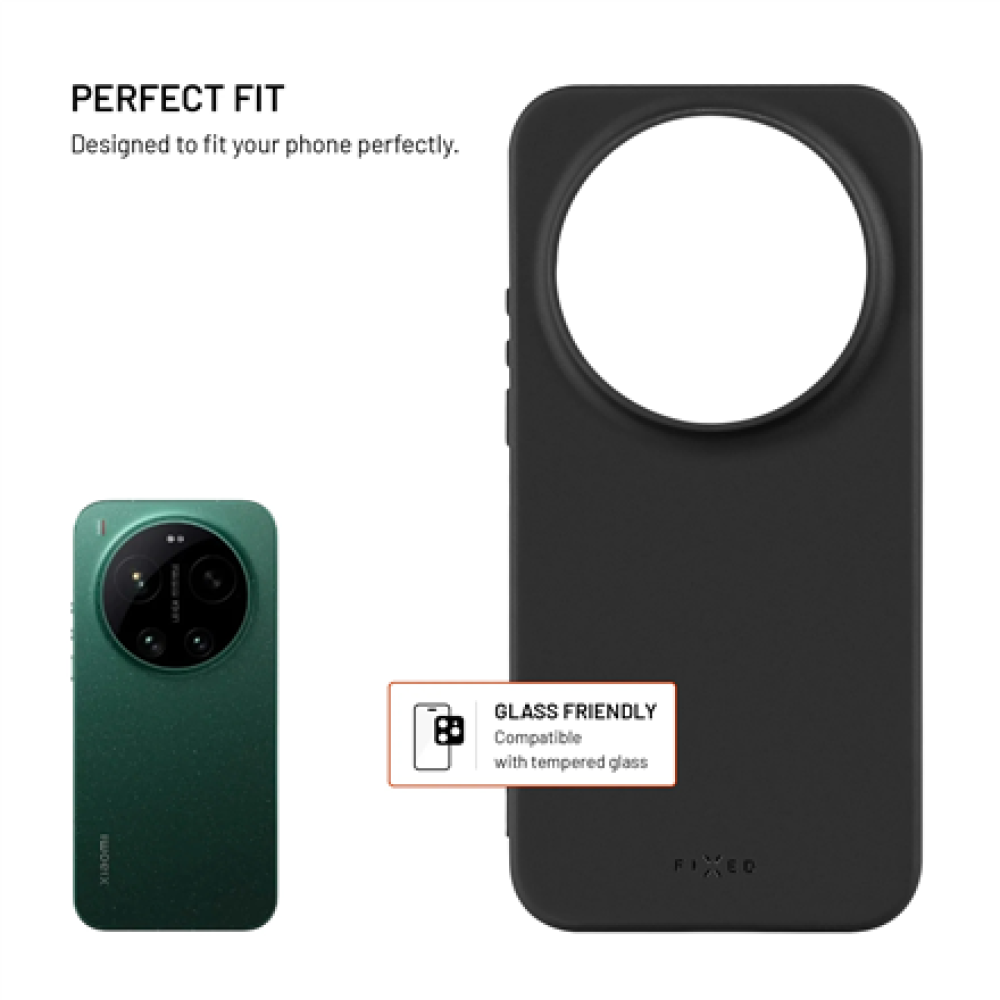 Fixed Story , Back cover , Xiaomi , 17 Ultra , Rubberized , Black