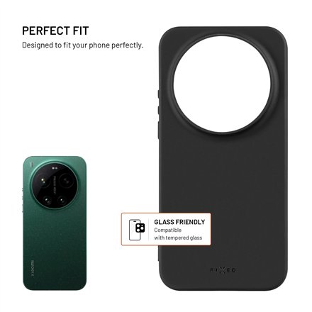 Fixed Story , Back cover , Xiaomi , 17 Ultra , Rubberized , Black