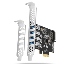 AXAGON PCI-Express card with four external USB 3.2 Gen1 ports with dual power , PCEU-43RS