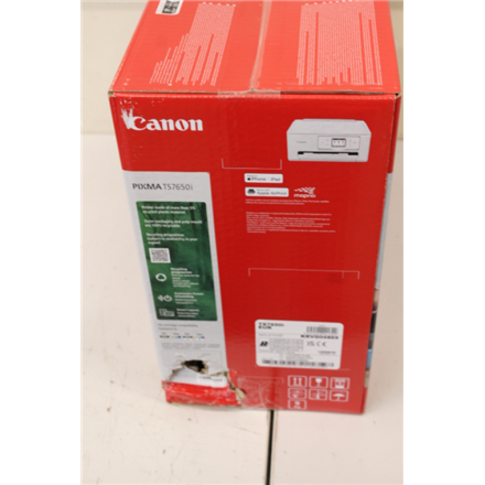SALE OUT. Canon Multifunctional printer , PIXMA TS7650i , Inkjet , Colour , A4 , Wi-Fi , White , DAMAGED PACKAGING, MARKS ON PRINTER SIDE