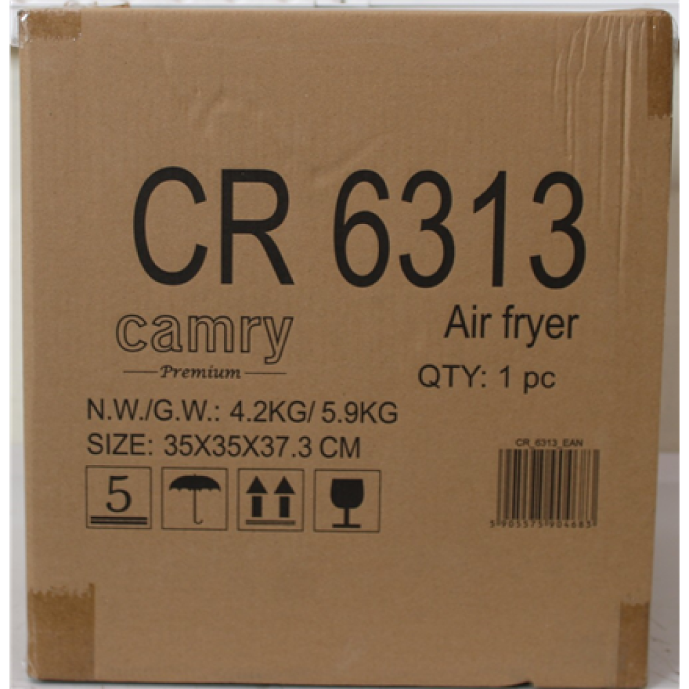 SALE OUT. Camry CR 6313 Airfryer Oven, 12 programs, Capacity 5l, White , Camry Airfryer Oven , CR 6313 , Power 2000 W , Capacity 5 L , Convection , White , DAMAGED PACKAGING , 24 month(s)