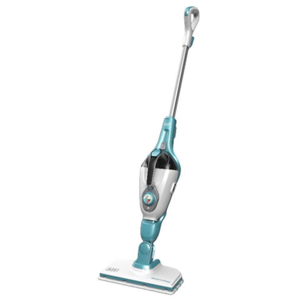 BLACK & DECKER Steam cleaner , FSMH1321-QS , Power 1300 W , Steam pressure 2.5 bar , Water tank capacity 0.5 L , White/Aqua