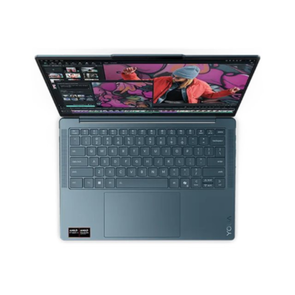 Lenovo Yoga Slim 7 14AKP10 AMD , Tidal Teal , 14 , OLED , WUXGA , 1920 x 1200 pixels , Glossy , AMD Ryzen AI 5 , 340 , 16 GB , Soldered LPDDR5 , Solid-state drive capacity 512 GB , AMD Radeon 840M Graphics , Windows Home 11 , 802.11be , Bluetooth version 