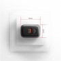 AXAGON Wall charger 67W, 2x port (USB-A + USB-C) PD3.0/PPS/QC4+/SFC 2.0/Apple , ACU-PQ67