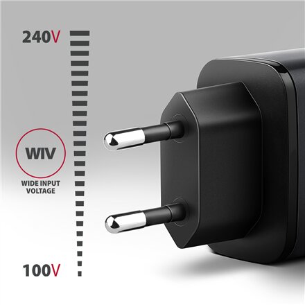 AXAGON Wall charger 67W, 2x port (USB-A + USB-C) PD3.0/PPS/QC4+/SFC 2.0/Apple , ACU-PQ67