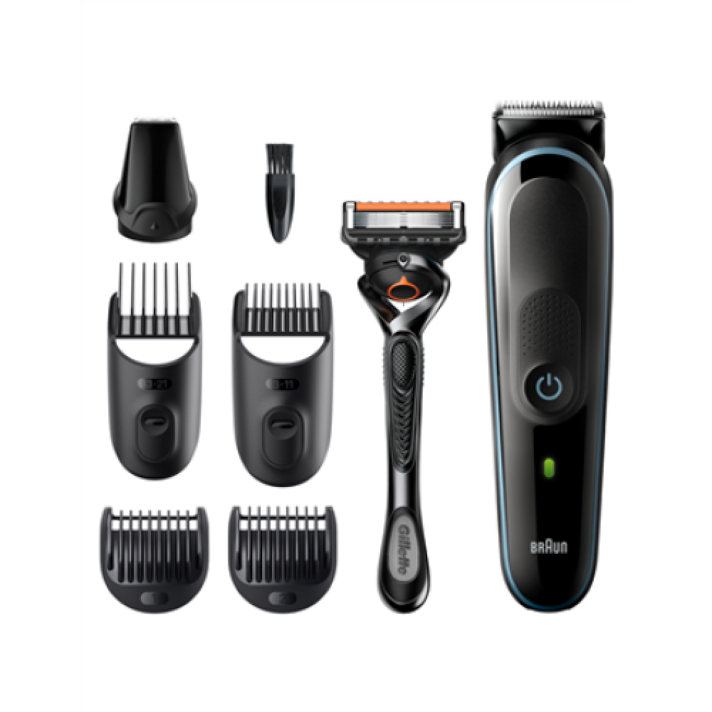 Braun All-in-one trimmer MGK5345 Cordless and corded Number of length steps 13 Black/Blue