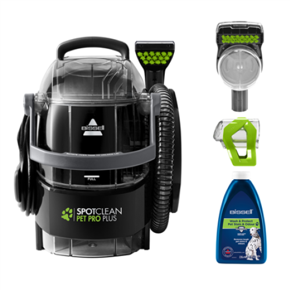 Bissell , SpotClean Pet Pro Plus Cleaner , 37252 , Corded operating , Handheld , 750 W , - V , Black/Titanium , Warranty 24 month(s)