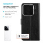 Fixed Opus , Book Case , Xiaomi , 15 , Leather , Black