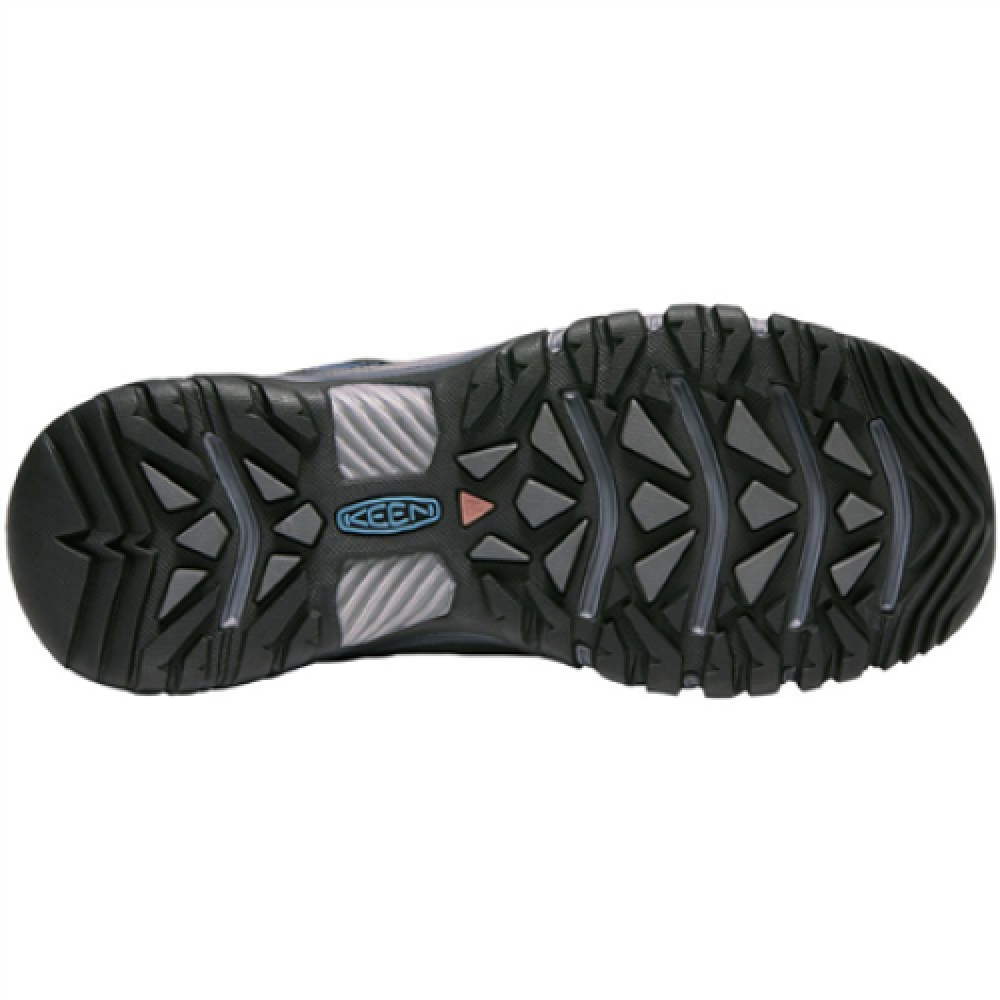 Keen Mens Hiking Shoes Steel Grey Captains Blue