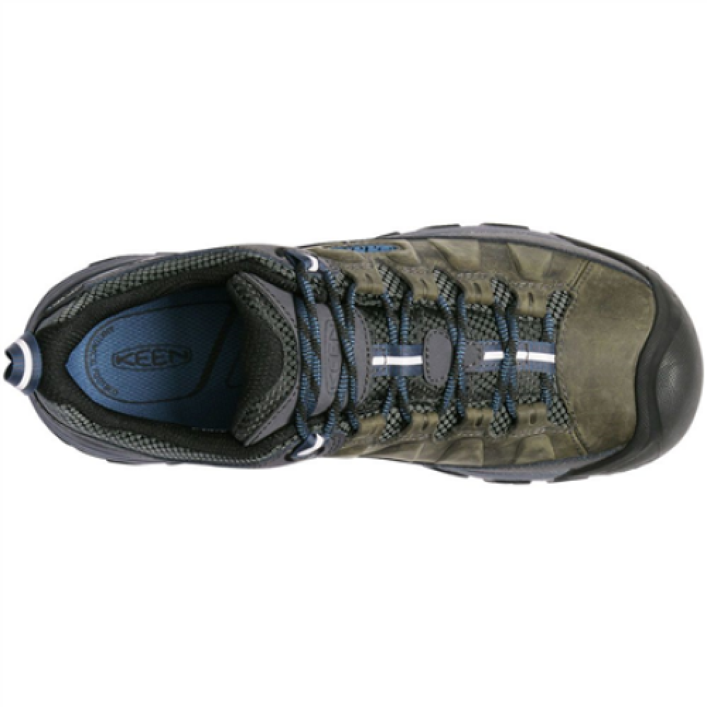 Keen Mens Hiking Shoes Steel Grey Captains Blue