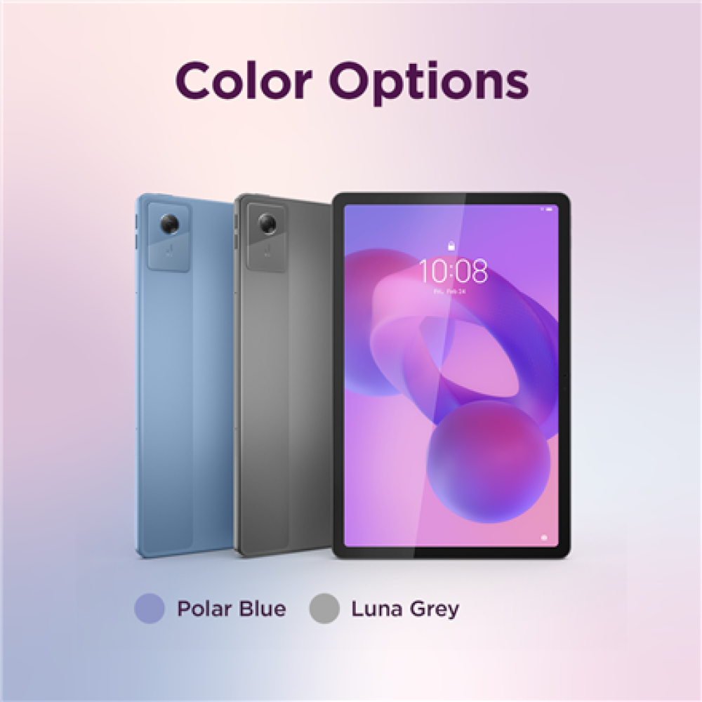 Lenovo Idea Tab 11 2.5K Mediatek Dimensity 6300/8GB/256GB/Android 15/Grey/2Y Warranty , Lenovo Tab (without power adapter) , Idea Tab , 11 , Luna Grey , IPS , 2560x1600 pixels , MediaTek , Dimensity 6300 , 8 GB , Soldered LPDDR4x , 256 GB , Wi-Fi , Front 