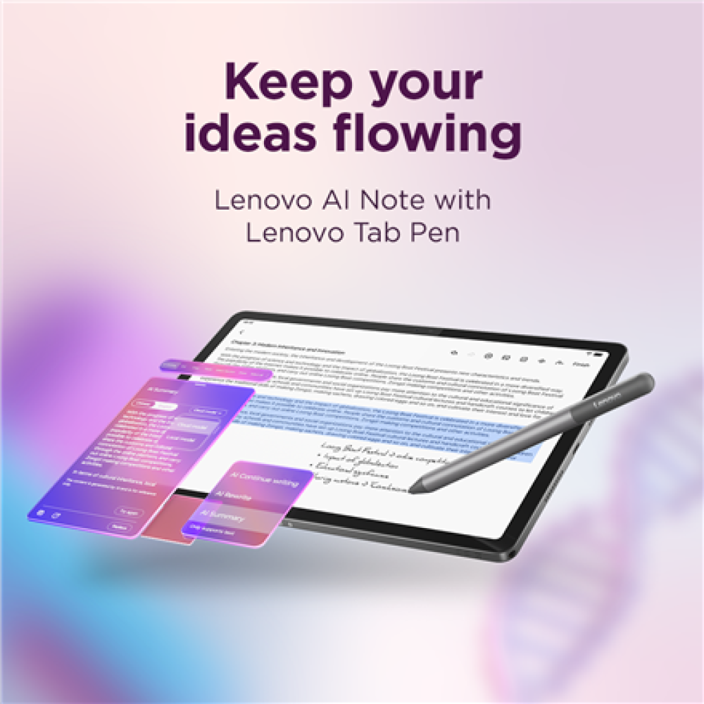Lenovo Idea Tab 11 2.5K Mediatek Dimensity 6300/8GB/256GB/Android 15/Grey/2Y Warranty , Lenovo Tab (without power adapter) , Idea Tab , 11 , Luna Grey , IPS , 2560x1600 pixels , MediaTek , Dimensity 6300 , 8 GB , Soldered LPDDR4x , 256 GB , Wi-Fi , Front 